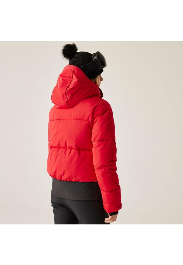 DARE 2B - Kurtka narciarska damska z membraną Glitz Dare 2b. Kolor: czerwony. Materiał: tkanina, polar. Wzór: aplikacja. Sezon: zima. Sport: narciarstwo