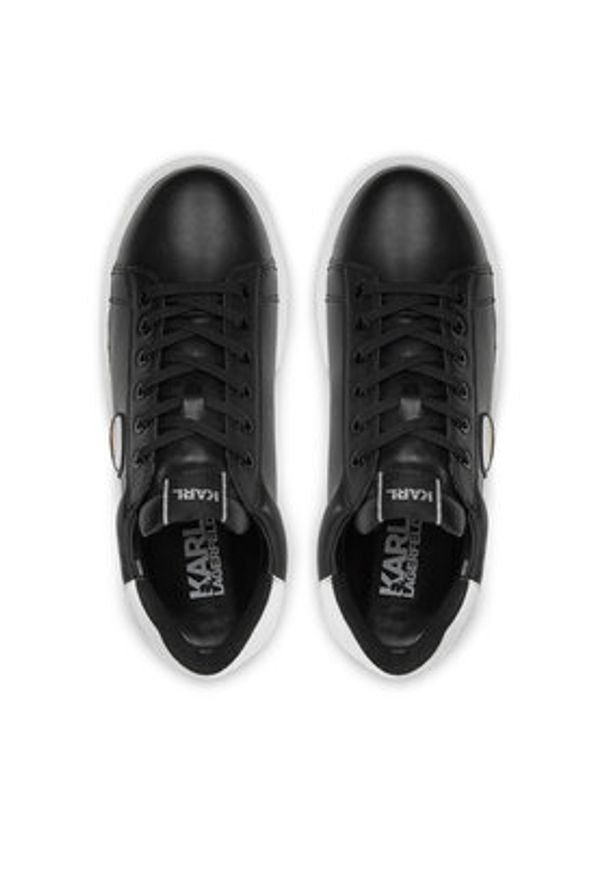 Karl Lagerfeld - KARL LAGERFELD Sneakersy KL52530N Czarny. Kolor: czarny. Materiał: skóra