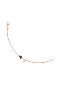 Tous bransoletka ze srebra pokrytego złotem Motif. Materiał: złote, srebrne. Kolor: różowy #1