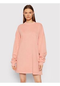 Reebok Sukienka dzianinowa Natural Dye Crew GR0399 Różowy Oversize. Kolor: różowy. Materiał: bawełna. Typ sukienki: oversize