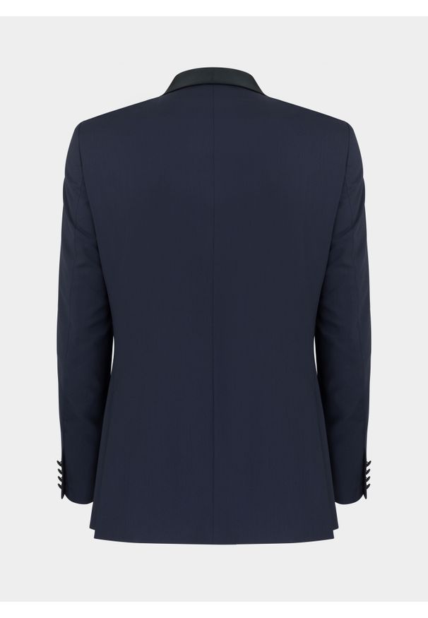 Pako Lorente - PAKO LORENTE – Marynarka smokingowa P000B-3S-002-G-S. Okazja: na ślub cywilny, na wesele. Materiał: wełna