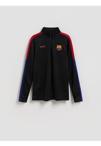 Reserved - Longsleeve FC Barcelona - czarny. Kolor: czarny. Materiał: dzianina. Długość rękawa: długi rękaw. Wzór: gładki #1