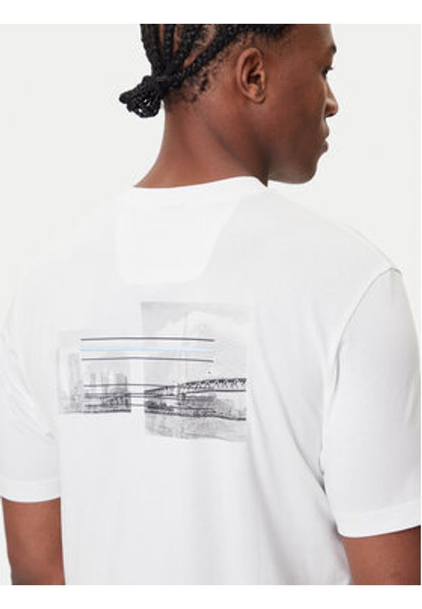BOSS T-Shirt Photoprint 50545869 Biały Relaxed Fit. Kolor: biały. Materiał: bawełna