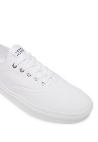 TOMMY HILFIGER - Tommy Hilfiger Tenisówki Th Vulc Cup Long Lace Canvas FM0FM05874 Biały. Kolor: biały. Materiał: materiał #2