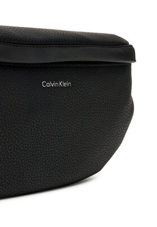 Calvin Klein Saszetka nerka Ck Must Waistbag LV04D3184G Czarny. Kolor: czarny. Materiał: skóra