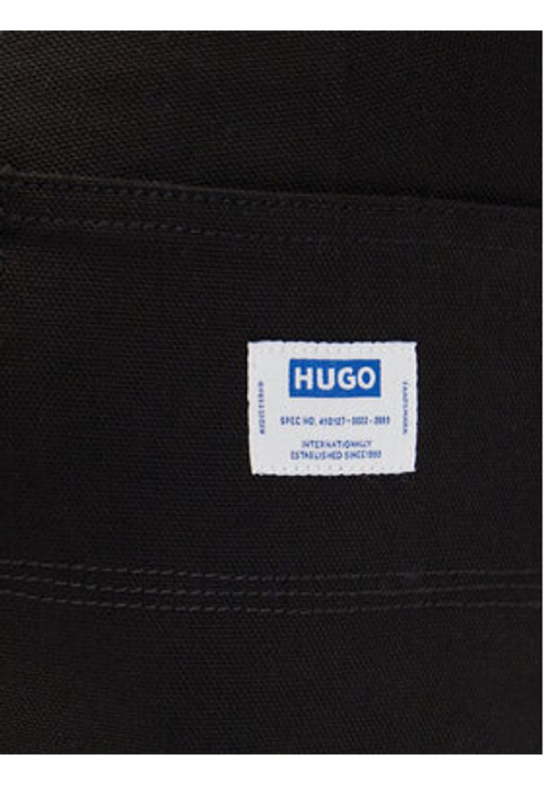 Hugo - HUGO Spodnie materiałowe Zarik253 50549720 Czarny Regular Fit. Kolor: czarny. Materiał: bawełna