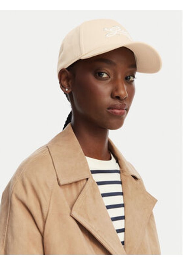 Guess Czapka z daszkiem AW5472 COT01 Beżowy. Kolor: beżowy. Materiał: poliester