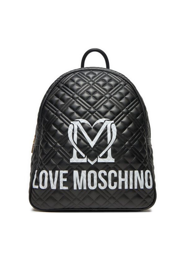 Love Moschino - LOVE MOSCHINO Plecak JC4377PP0LKR100A Czarny. Kolor: czarny. Materiał: skóra