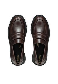 Geox Loafersy D Vilde D46UAC 00043 C6024 Brązowy. Kolor: brązowy. Materiał: skóra