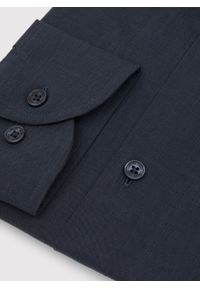 Pako Lorente - PAKO LORENTE – Bawełniana koszula męska w kolorze ciemnoszarym. Kolor: szary. Materiał: bawełna. Długość rękawa: długi rękaw. Długość: długie. Wzór: gładki #9