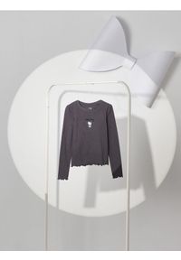 Sinsay - Bluzka z długim rękawem Hello Kitty - szary. Kolor: szary. Długość rękawa: długi rękaw. Długość: długie. Wzór: motyw z bajki #1