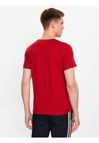 TOMMY HILFIGER - Tommy Hilfiger T-Shirt Monotype Chest Stripe MW0MW32119 Czerwony Slim Fit. Kolor: czerwony. Materiał: bawełna #3