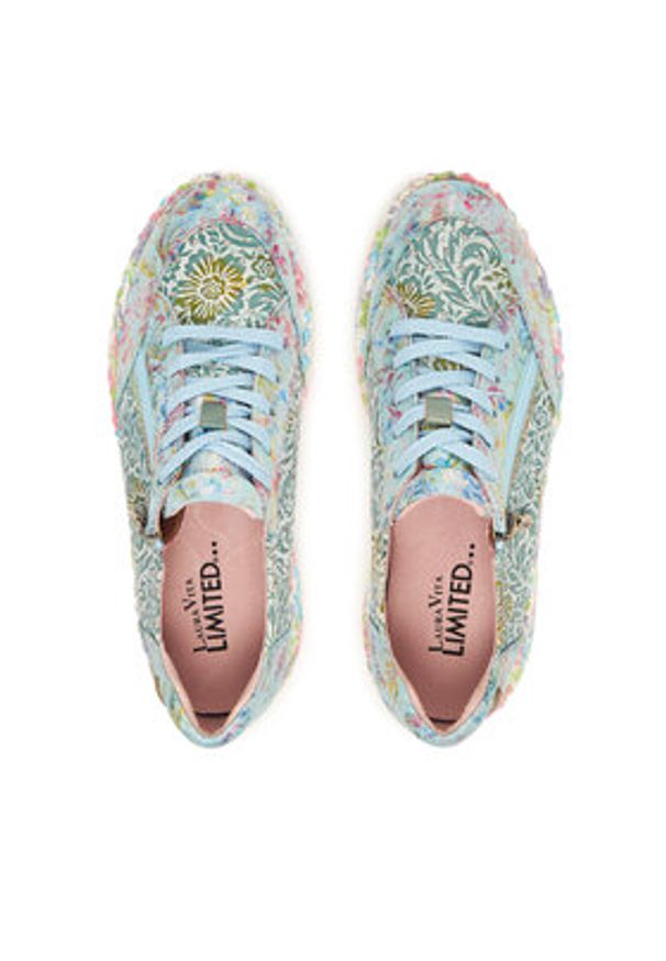 Laura Vita Sneakersy Nikito 57 Granatowy. Kolor: niebieski. Materiał: skóra