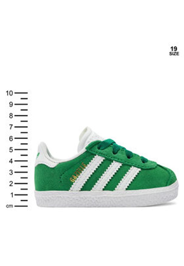 Adidas - adidas Sneakersy Gazelle Cf El I IH0363 Zielony. Kolor: zielony. Materiał: zamsz, skóra. Model: Adidas Gazelle