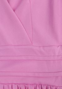 Born2be - Różowa Sukienka Midi Bez Rękawów z Plisowanym Dołem Dreana. Kolor: różowy. Długość rękawa: bez rękawów. Styl: elegancki. Długość: midi #6