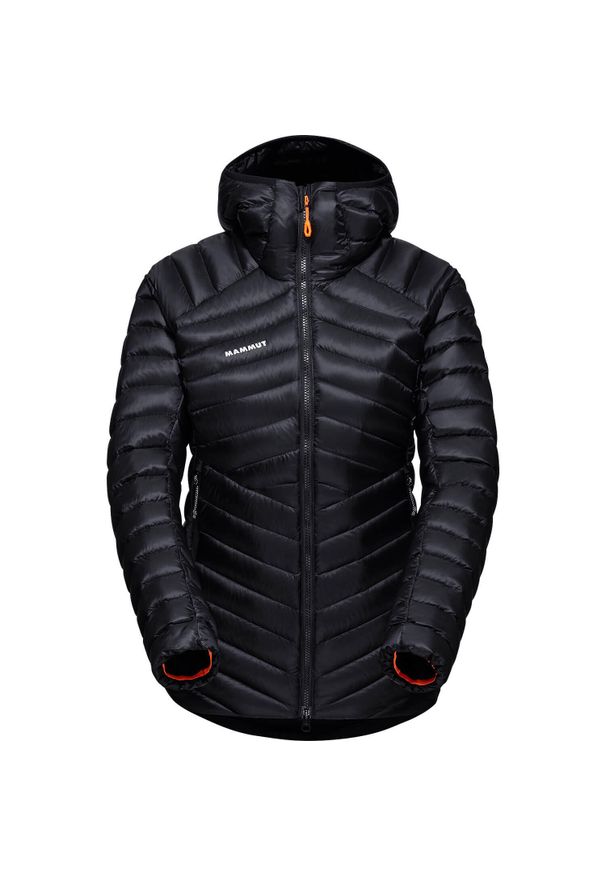 Kurtka treningowa damska Mammut Broad Peak. Typ kołnierza: kaptur. Kolor: wielokolorowy, czarny, szary. Materiał: syntetyk