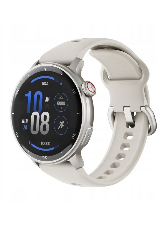 NoName - Smartwatch STELIO Smartwatch sportowy Activ AI 46mm GPS Srebrny. Rodzaj zegarka: smartwatch. Kolor: srebrny. Styl: sportowy