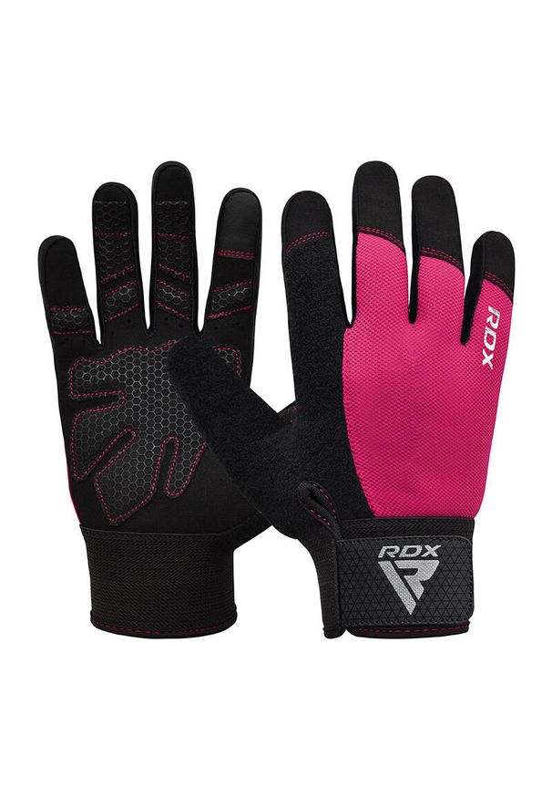 RDX SPORTS - Rękawiczki RDX W1F Full Finger. Kolor: różowy. Sport: fitness