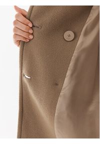 Pinko Płaszcz wełniany Effetto 101747 Y7DY Brązowy Regular Fit. Kolor: brązowy. Materiał: wełna #4