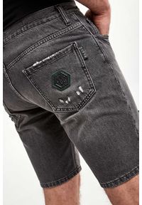 Philipp Plein - Spodenki jeansowe męskie PHILLIPP PLEIN. Materiał: jeans