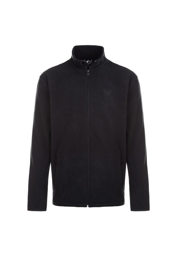 Kurtka z dresu Whistler Cocoon. Kolor: czarny. Materiał: dresówka. Sport: turystyka piesza