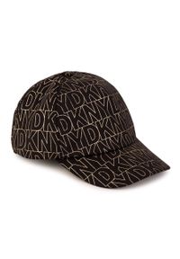 DKNY - Dkny czapka dziecięca D31289 kolor złoty wzorzysta. Kolor: złoty #1