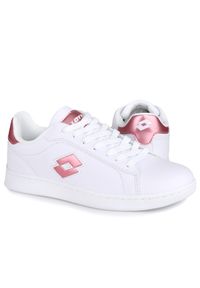 LOTTO - Buty damskie sportowe Lotto DAMPOLIS GC. Kolor: różowy, wielokolorowy, biały. Sport: turystyka piesza #1