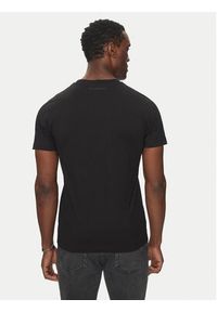 Karl Lagerfeld - KARL LAGERFELD T-Shirt 755063 552241 Czarny Regular Fit. Typ kołnierza: dekolt w karo. Kolor: czarny. Materiał: bawełna #4