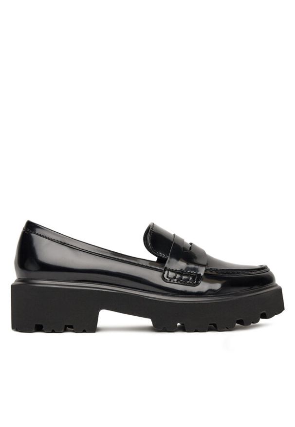 DeeZee Loafersy LE601-2 Czarny. Kolor: czarny. Materiał: skóra