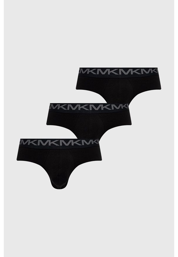 MICHAEL Michael Kors slipy 6BR1L10033 (3-pack) męskie kolor czarny. Kolor: czarny