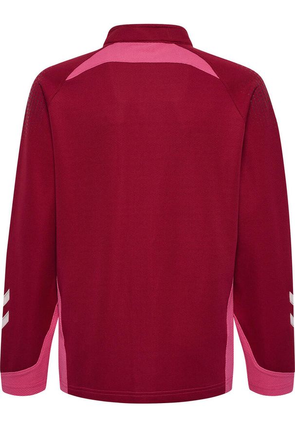 Kurtka dziecięca zapinana na zamek Hummel hmlLEAD poly. Kolor: czerwony, brązowy, wielokolorowy. Sport: piłka ręczna, fitness