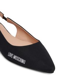 Love Moschino - LOVE MOSCHINO Baleriny JA11021G0MIM0000 Czarny. Kolor: czarny. Materiał: materiał #5