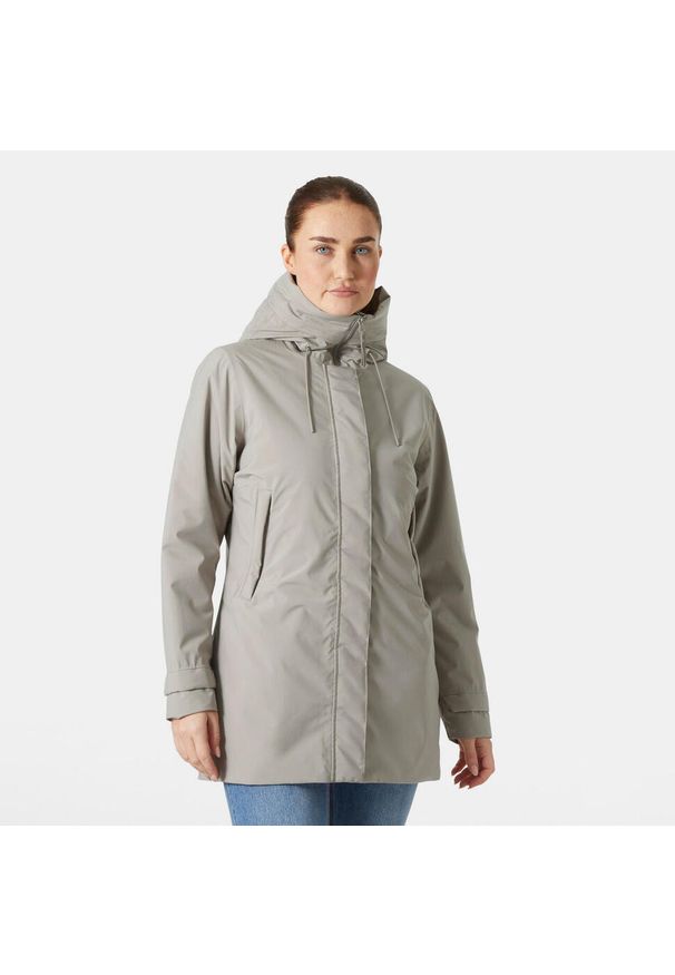 Damska kurtka wodoodporna Helly Hansen Victoria Ins Mid. Kolor: szary