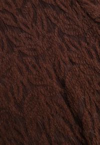 Born2be - Brązowa Koronkowa Bluzka ze Stójką i Rozszerzanymi Rękawami Nefina. Okazja: na co dzień. Typ kołnierza: kołnierzyk stójkowy. Kolor: brązowy. Materiał: koronka. Wzór: aplikacja. Styl: casual, elegancki, klasyczny #5