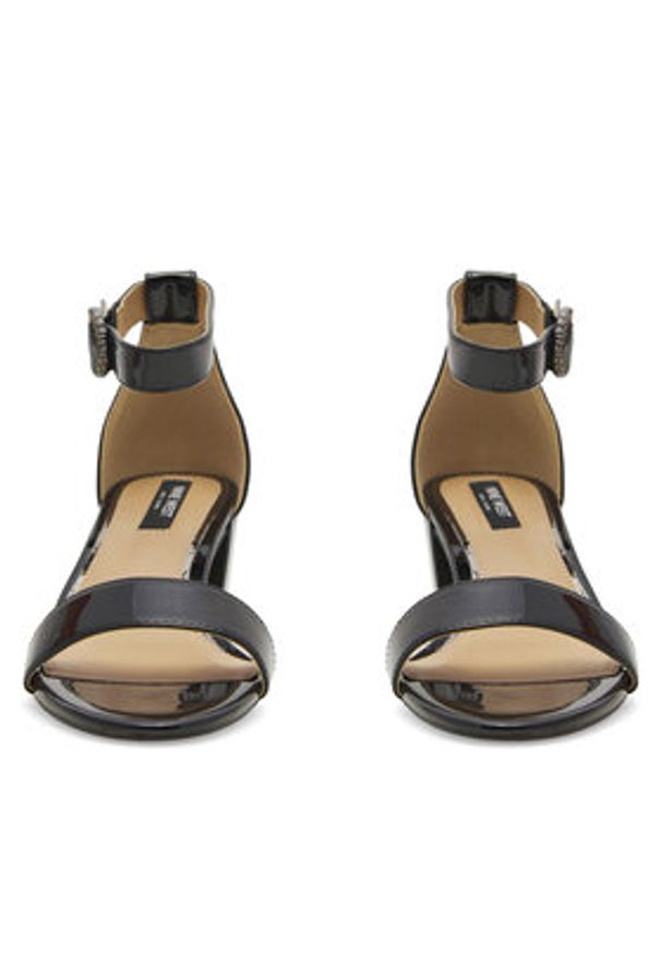 Nine West Sandały WFA2641-1 Czarny. Kolor: czarny. Materiał: syntetyk, skóra