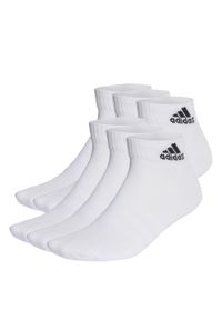Adidas - Cushioned Sportswear Ankle Socks 6 Pairs. Kolor: biały, czarny, wielokolorowy. Materiał: materiał. Sport: turystyka piesza