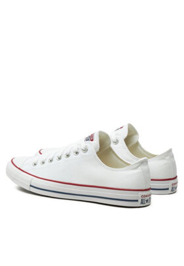 Converse Trampki Chuck Taylor All Star Ox M7652C Biały. Kolor: biały. Materiał: materiał