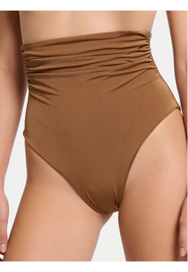 Max Mara Beachwear Dół od bikini Saali 2616821159 Brązowy. Kolor: brązowy. Materiał: syntetyk
