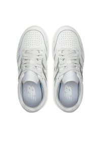 New Balance Sneakersy BB480L3W Biały. Kolor: biały. Materiał: skóra