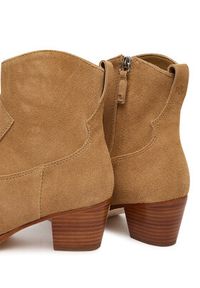 Lauren Ralph Lauren - LAUREN RALPH LAUREN Botki 802974389001 Brązowy. Kolor: brązowy. Materiał: zamsz, skóra #4