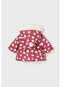 Mayoral Newborn kurtka dwustronna niemowlęca kolor czerwony. Okazja: na co dzień. Typ kołnierza: kaptur. Kolor: czerwony. Materiał: poliester. Styl: casual #3