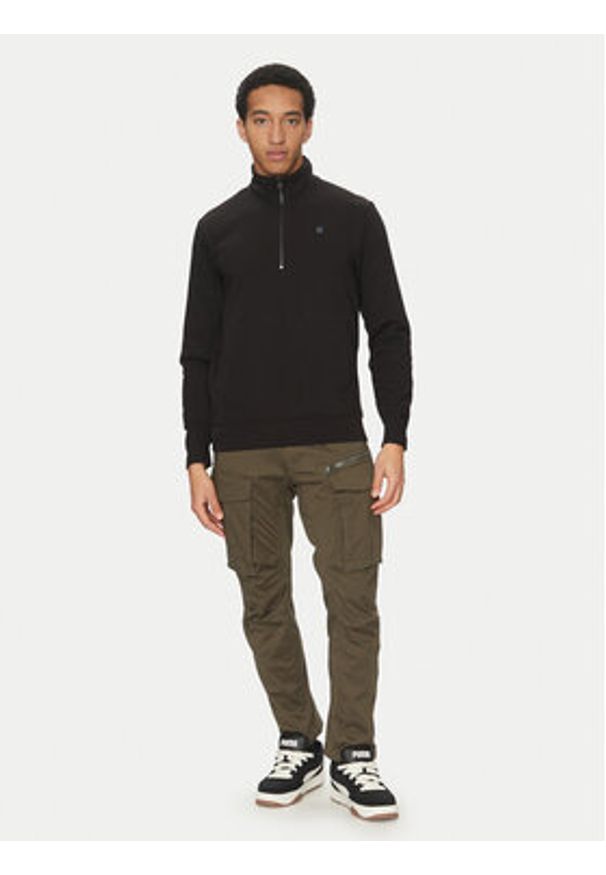 G-Star RAW - G-Star Raw Bluza Nifous Half Zip D26305-D566 6484 Czarny Regular Fit. Kolor: czarny. Materiał: syntetyk