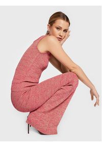 Remain Spodnie dzianinowe Soleima Knit RM1678 Różowy Slim Fit. Kolor: różowy. Materiał: wiskoza