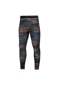 Legginsy sportowe męskie EXTREME HOBBY PARACORD. Kolor: pomarańczowy. Materiał: elastan, poliester
