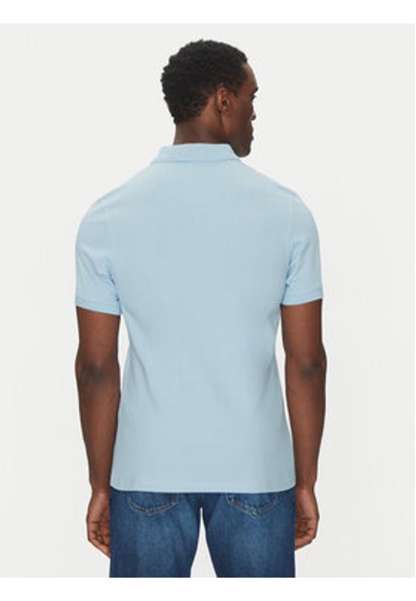 Barbour Polo Original Sports MML0358BL32 Błękitny Tailored Fit. Typ kołnierza: polo. Kolor: niebieski. Materiał: bawełna