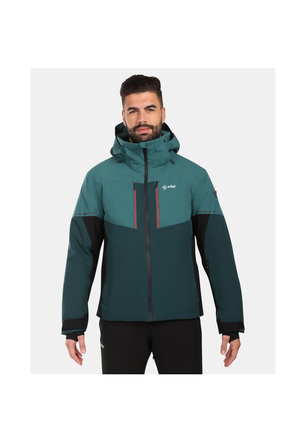 Męska kurtka narciarska Kilpi TONNSI-M. Kolor: zielony. Sezon: zima. Sport: narciarstwo