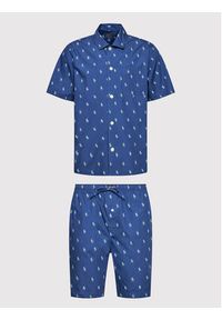 Polo Ralph Lauren Piżama 714862798002 Granatowy Regular Fit. Kolor: niebieski. Materiał: bawełna #8