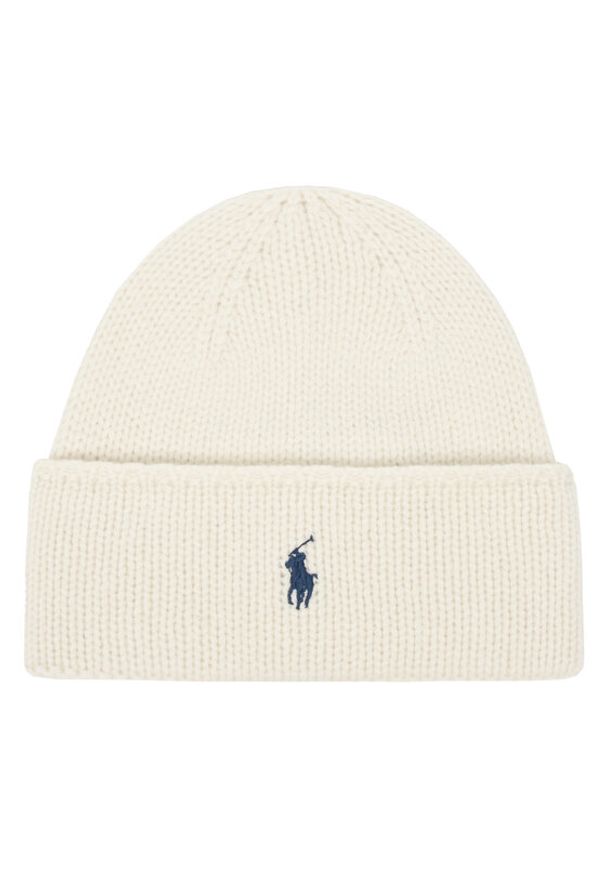 Polo Ralph Lauren Czapka 455954355006 Beżowy. Kolor: beżowy. Materiał: wełna