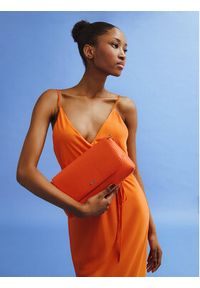 Calvin Klein Sukienka letnia K20K206776 Pomarańczowy Regular Fit. Kolor: pomarańczowy. Materiał: syntetyk. Sezon: lato #2