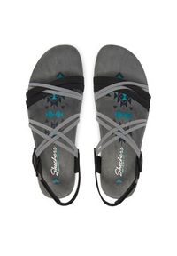 skechers - Skechers Sandały Reggae Slim-Takes Two 163112/BKCC Czarny. Kolor: czarny. Materiał: materiał